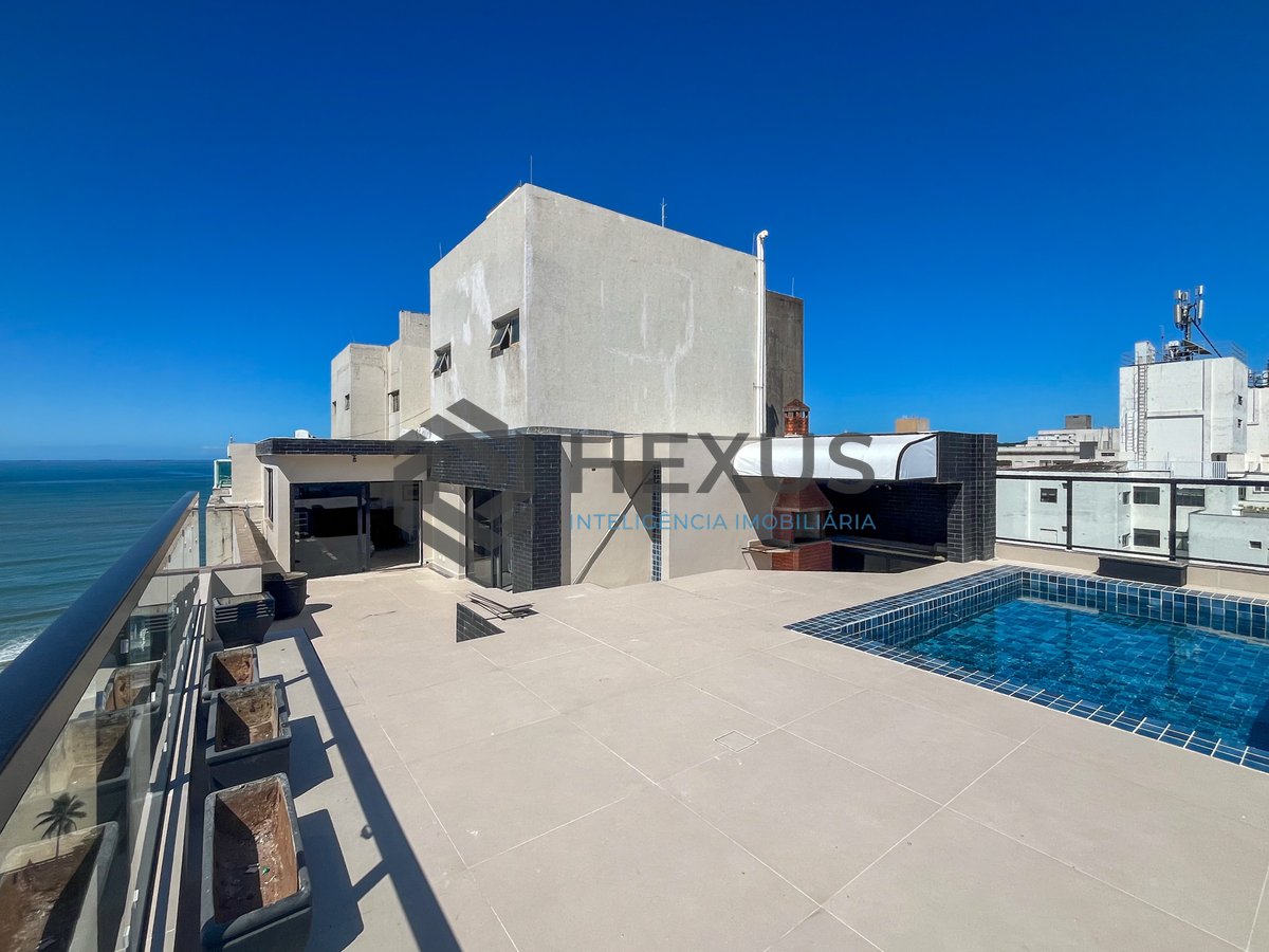 Foto 39 de Cobertura Dúplex com varanda piscina e lazer na beira mar nas Pitangueiras, Guarujá