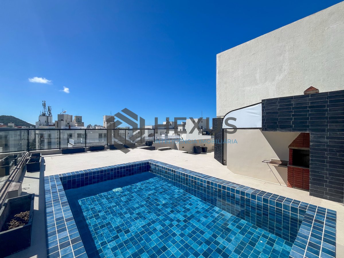 Foto 40 de Cobertura Dúplex com varanda piscina e lazer na beira mar nas Pitangueiras, Guarujá