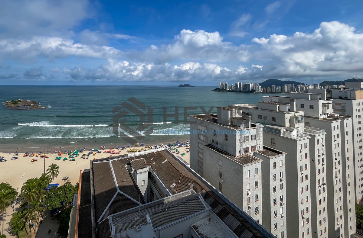 Foto 12 de Cobertura Dúplex frente mar com varanda gourmet e lazer na Pitangueiras, Guarujá