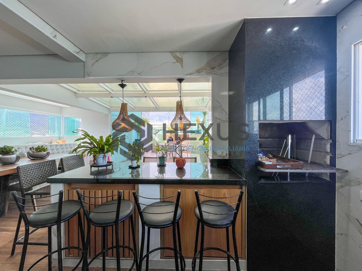 Foto 40 de Cobertura Dúplex frente mar com varanda gourmet e lazer na Pitangueiras, Guarujá