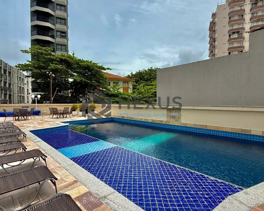 Foto 38 de Cobertura Penthouse reformado com varanda vista mar e lazer a beira mar da praia no Tombo, Guarujá