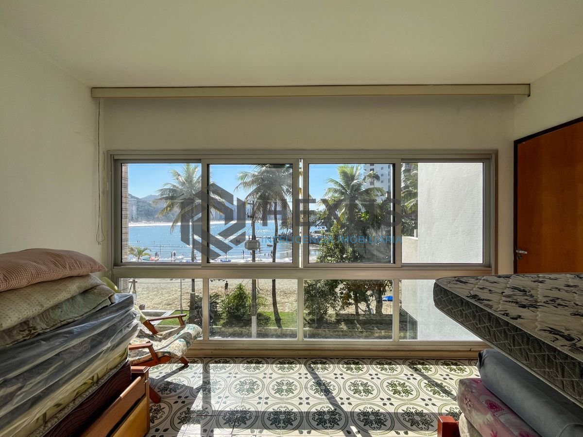 Foto 13 de Apartamento frente mar com varanda vista mar e lazer no Jardim Astúrias, Guarujá