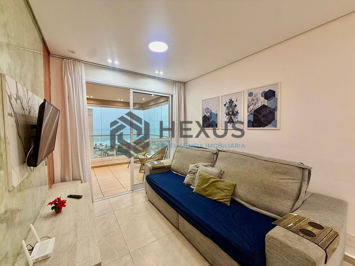 Foto 12 de Apartamento reformado com varanda vista mar e lazer a 300m da praia na região do Tortugas na Enseada, Guarujá