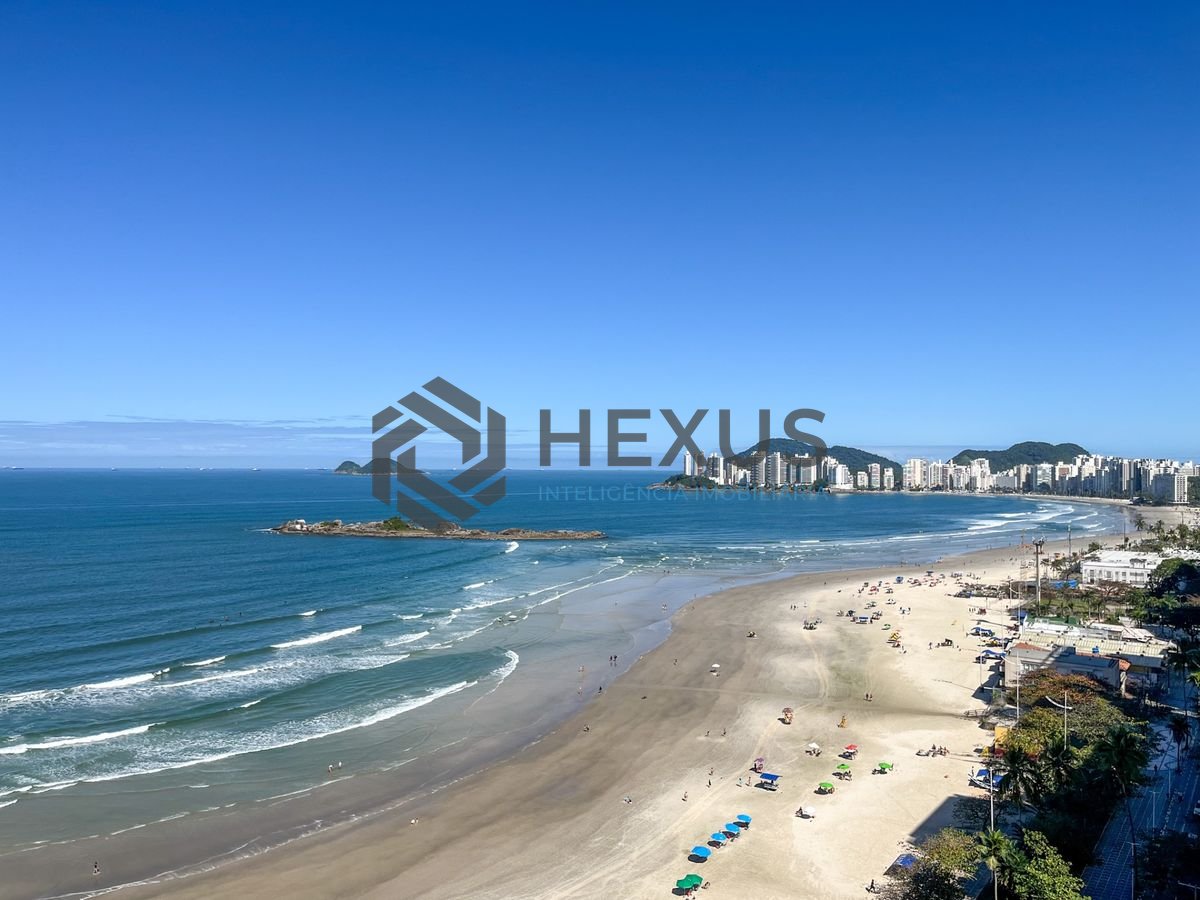 Foto 18 de Cobertura dúplex frente mar com 500 mts e vaga, Pitangueiras, Guarujá, SP