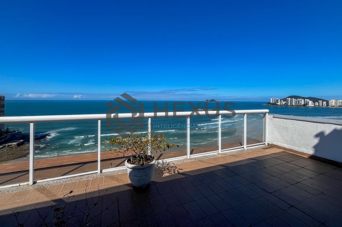 Foto 94 de Cobertura dúplex frente mar com 500 mts e vaga, Pitangueiras, Guarujá, SP
