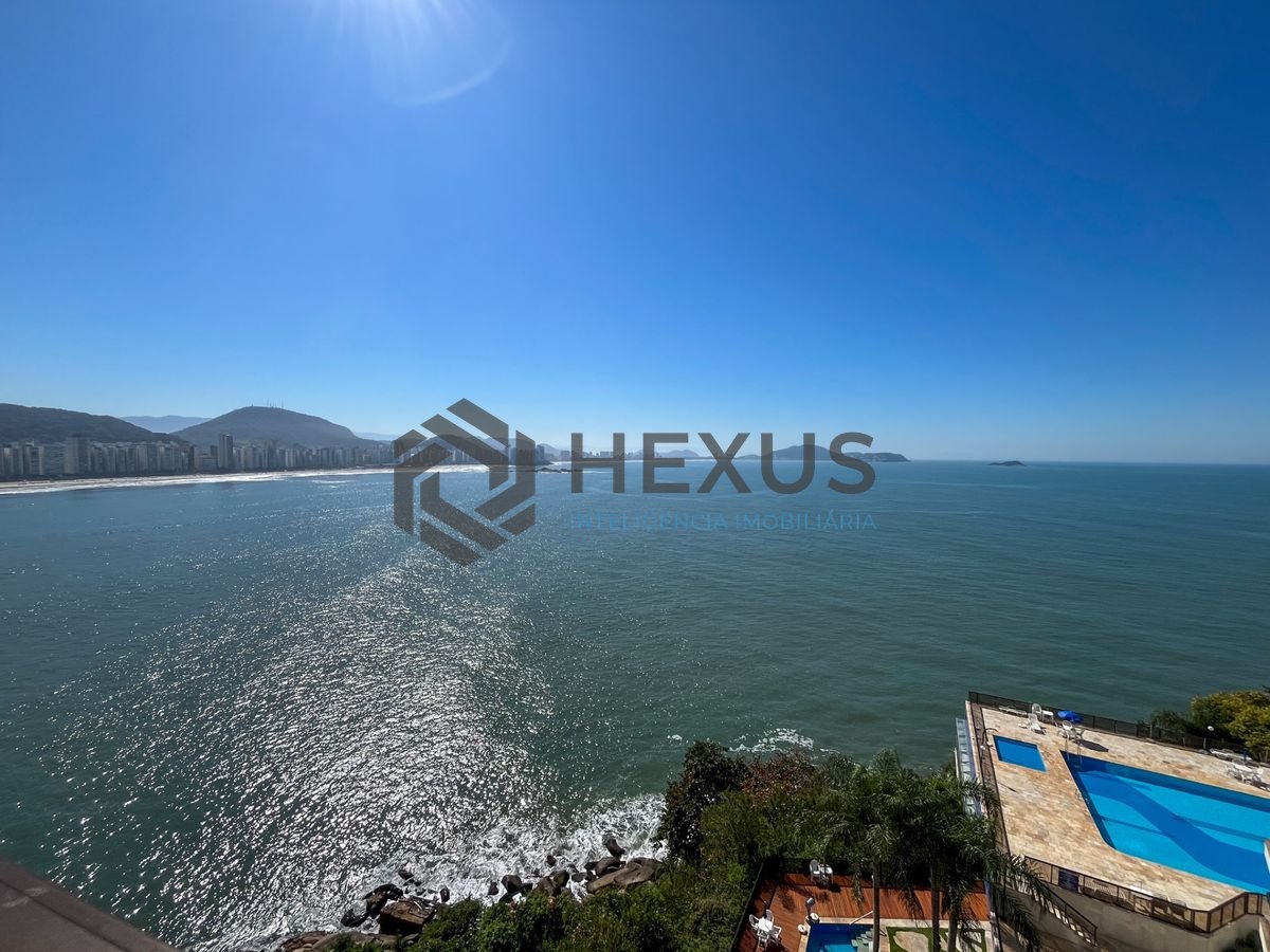 Foto 11 de Apartamento frente mar com varanda vista mar e lazer na região do Canto das Galhetas no Jardim Astúrias, Guarujá