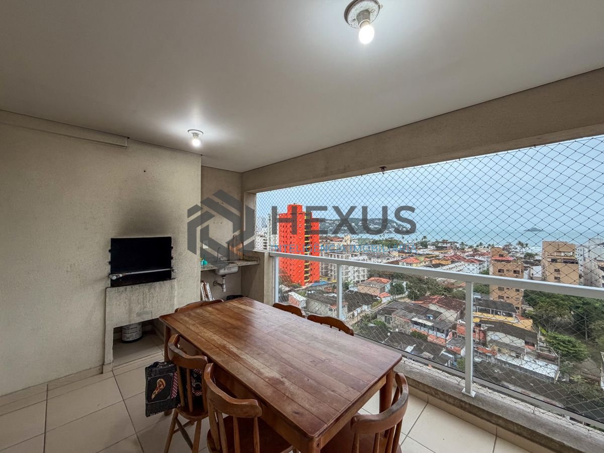 Foto 8 de Apartamento com varanda gourmet vista mar e lazer a 300m da praia na região do Tortugas na Enseada, Guarujá