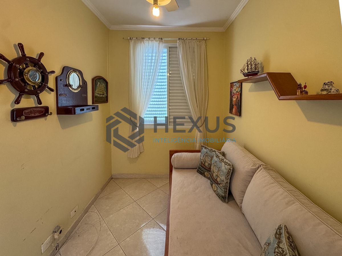 Foto 16 de Apartamento com varanda vista mar e lazer a 80m da praia nas Pitangueiras, Guarujá