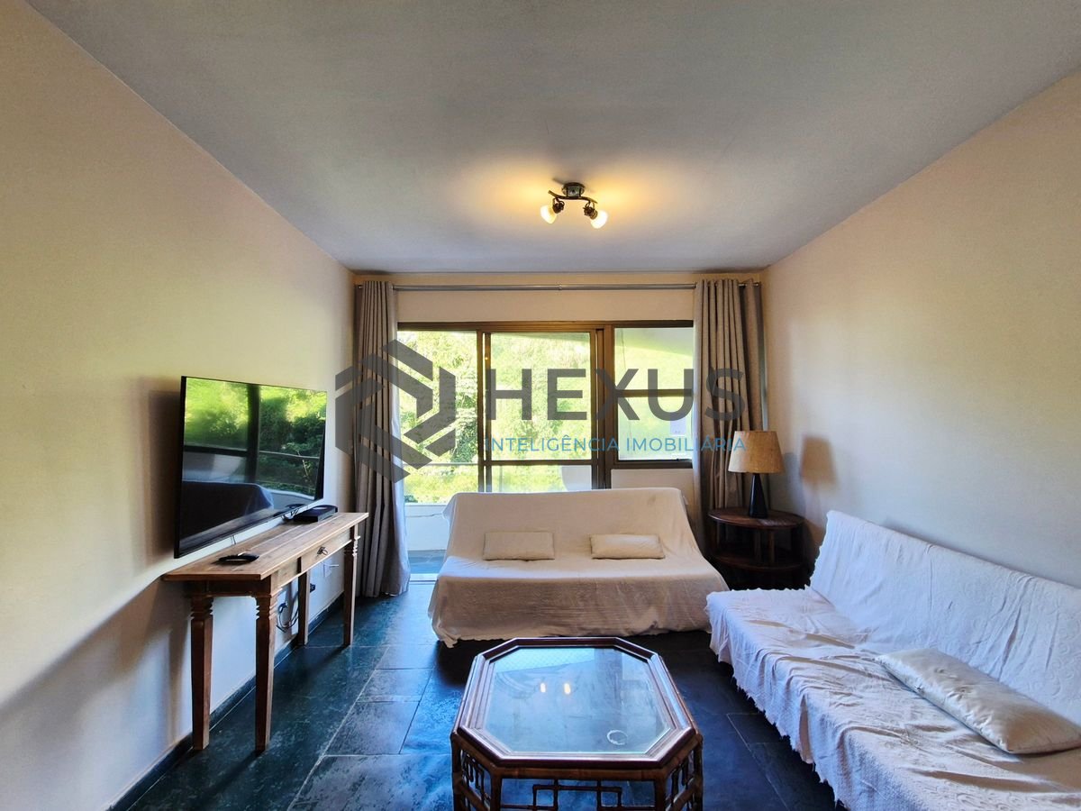Foto 3 de Apartamento com varanda e lazer na beira mar das Pitangueiras, Guarujá