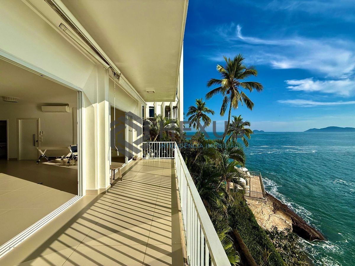 Foto 4 de Apartamento reformado frente mar com varanda vista mar e lazer na região do Tortugas na Enseada, Guarujá