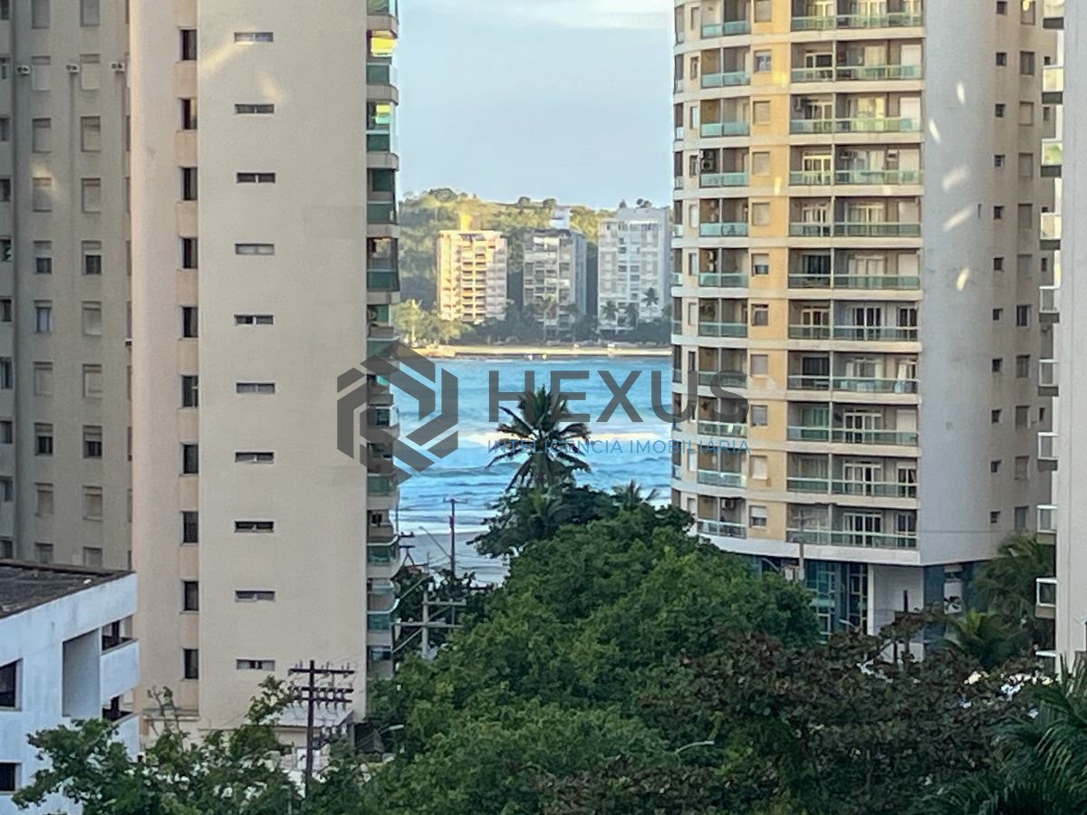 Foto 11 de Apartamento com varanda vista mar e lazer nas Pitangueiras, Guarujá