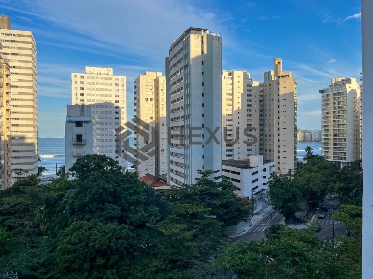 Foto 10 de Apartamento com varanda vista mar e lazer nas Pitangueiras, Guarujá