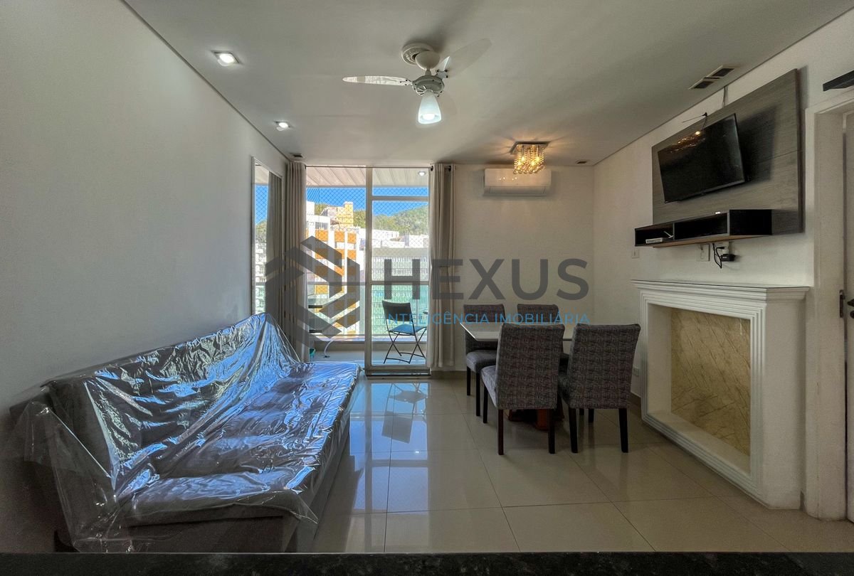 Foto 3 de Apartamento com varanda vista mar e lazer a 1 quadra da praia nas Pitangueiras, Guarujá